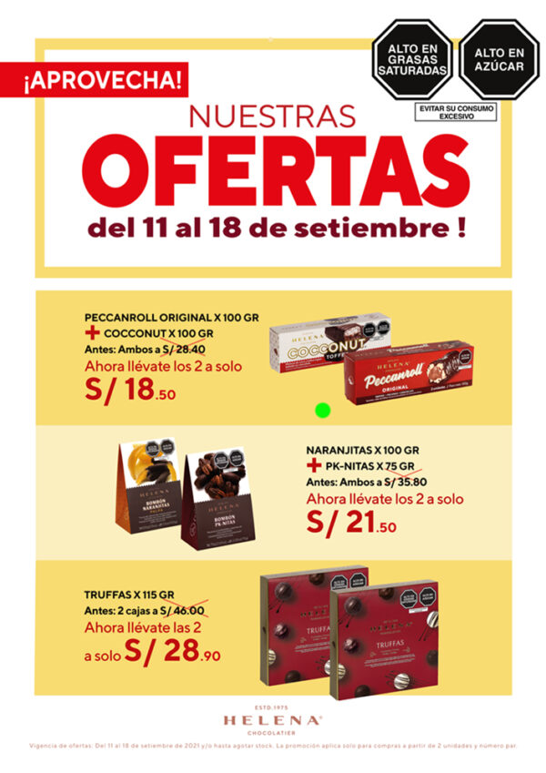 Chocolates Helena Chocolates, Tejas y Chocotejas